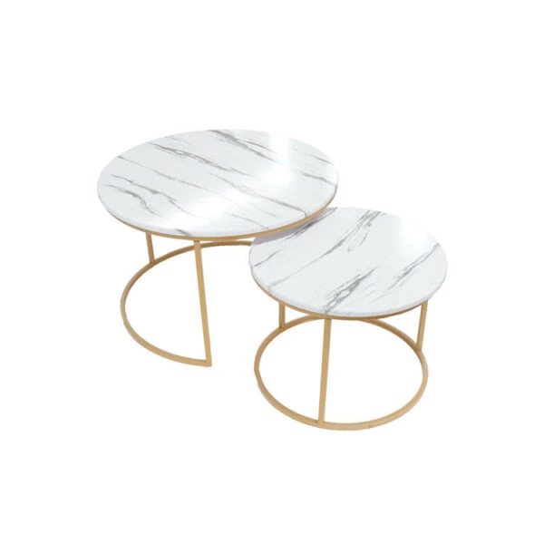 Tables basses rondes marbre moderne